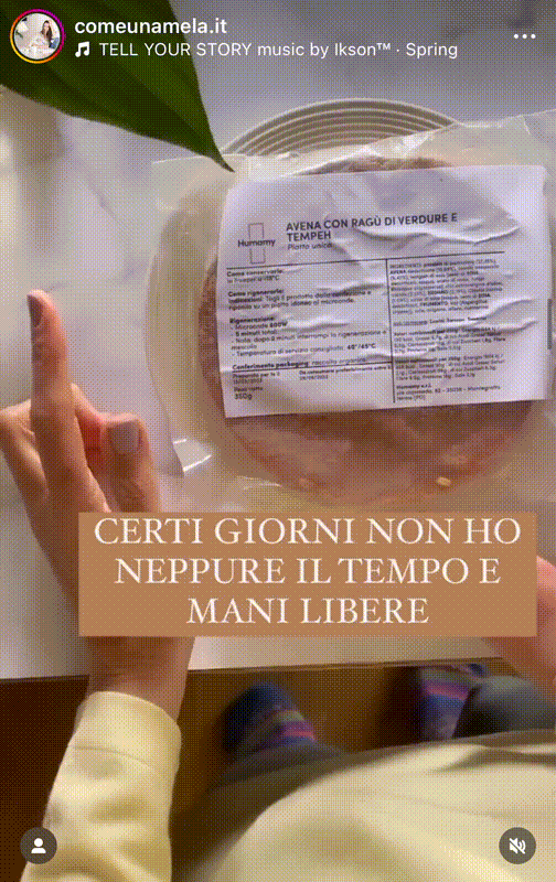 Instagram reel of a person unpacking Humamy